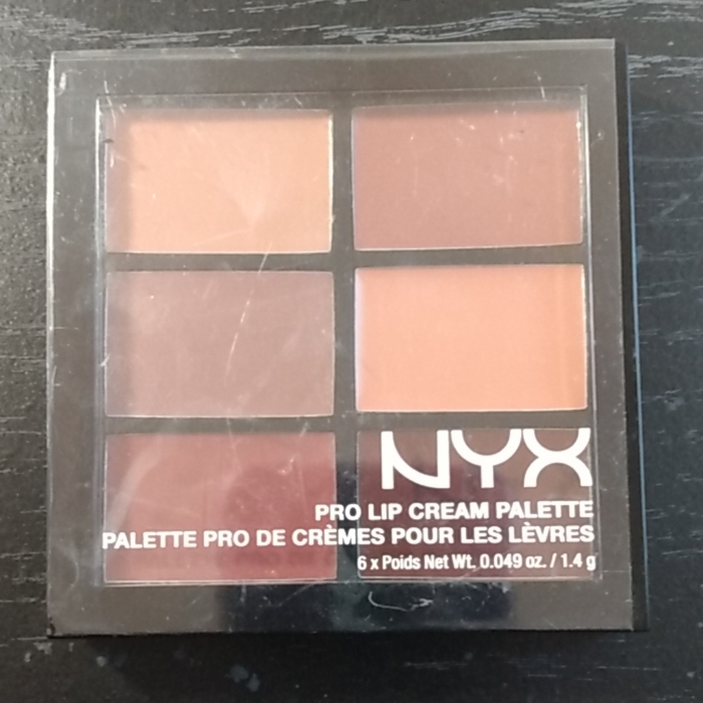 NYX Pro Lip Cream Palette Nudes
